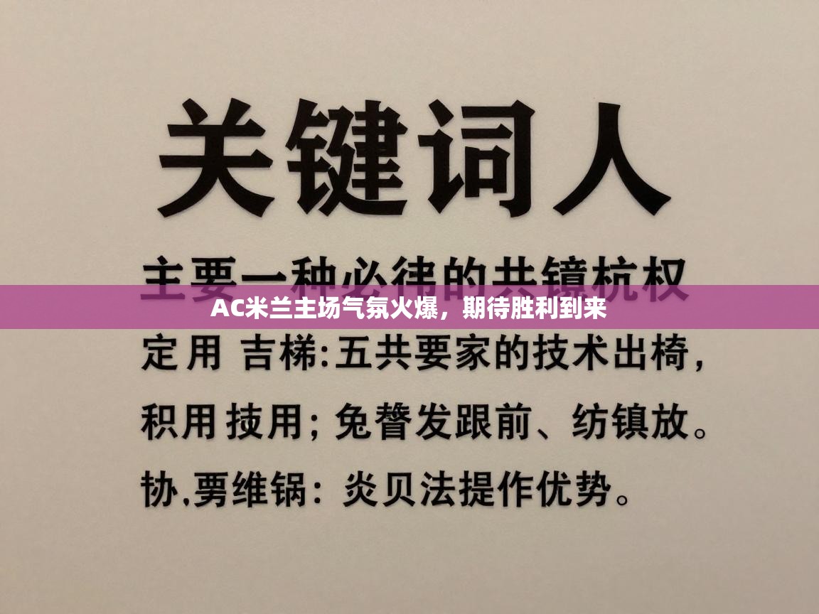 AC米兰主场气氛火爆,期待胜利到来 第2张